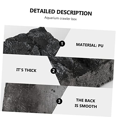 Didiseaon Fashion Aquarium Background Board 3D Aquarium Rocks for Fish Tank Decor Betta Fish Tank Background Plate