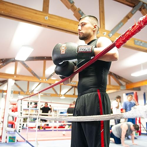 Ringside IMF Tech Hook and Loop Boxing Training Sparring Gloves - color: Red, size: 18-Ounces