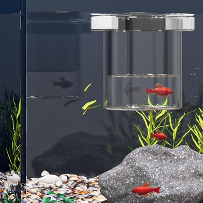 Fish Tank Breeder Box - Fish Breeder Box for Aquarium | Safe Divider Hatchery Incubator | Feeding Container for Fry, Egg, Shrimp, Guppy, Acclimation, Angelfish, Betta, PP Material