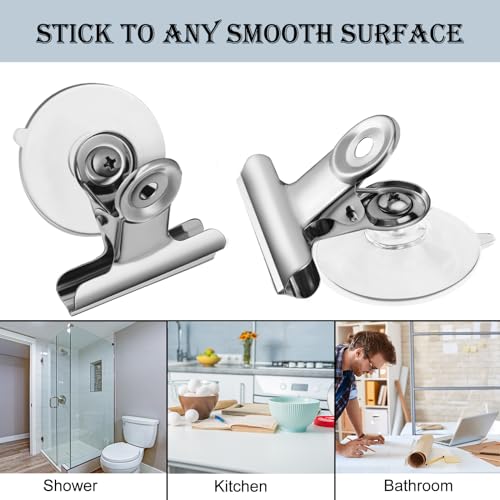 Boao Suction Cup Clip Plastic Round Suction Cup Clamp Holder for Hanging Home Office Accessories (16)