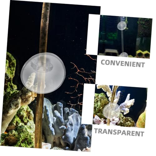 Toyvian 40pcs Fish Tank Oxygen Cup Clips Soft Card Slot Design Easy Installation Aquarium Holder for Efficient Oxygen Supply Systems