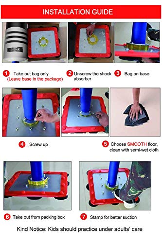 Dripex Freestanding Punching Bag - Heavy Boxing Bag with Suction Cup Steel Base, 47″/4FT Self Standing Kickboxing Bags Kick Punch Bag, Great for Home Gym Exercise Boxing Traing