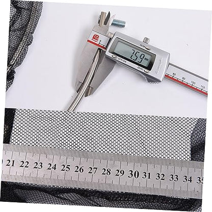 BESPORTBLE 2pcs Stainless Steel Frame 40cm Net Head Nylon Dense Hole Net Ideal for Aquarium and Outdoor Fishing