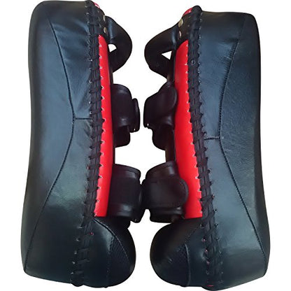 Muay Thai Pad Non-Kyokushin for Training, Curved Kickboxing Kicking Strike Shield, Coaching Kick Boxing, MMA, Martial Arts, Karate, Taekwondo, Punching, Foot, Knee, and Elbow Target