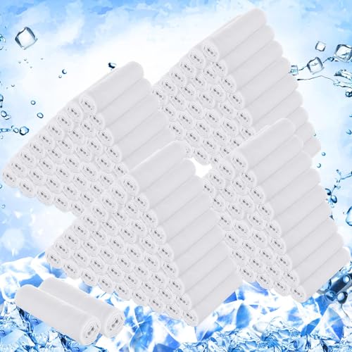 Hosuly 200 Pack Cooling Towels Bulk 40"x12" Cooling Rags for Neck and Face Ice Sweat Towels Breathable Microfiber Workout Cloth for Gym Yoga Golf Sport Running(White) - color: White