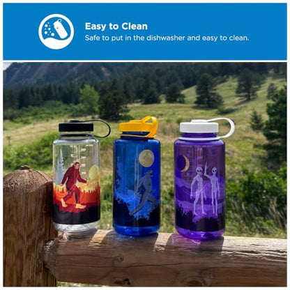 Nalgene 32 oz Wide Mouth Water Bottle, Aliens - color: Aliens, size: 32 Ounces