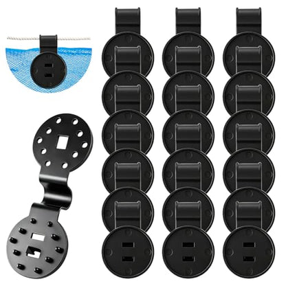 Sunscreen Net Clips, 100Pack Heavy Duty Plastic Shade Cloth Clips with Tarp Grommet Fasteners for Garden Patio Awning Mesh Fabric Clamp