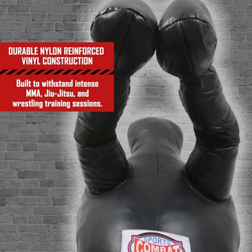 Combat Sports Legged Grappling Dummy – 35 to 140 lb Nylon Training Partner for MMA, Jiu-Jitsu, Wrestling, Takedowns, Throws, Submissions & Striking | Reinforced vinyl nylon build, realistic leg design for takedowns throws submissions, 35-140 lb options, s