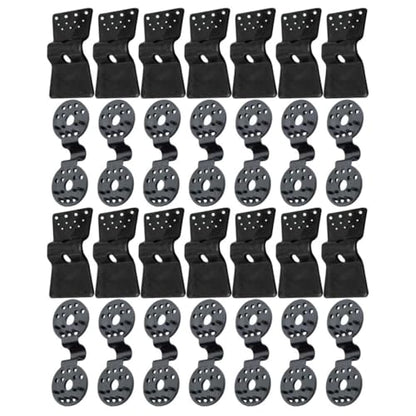Artibetter 30pcs Reusable Mesh Buckle and Film Clip for Garden Greenhouse, Non-slip Agricultural Net Clamp Set and Square Clips for Sunshade and Bird Net Fixing