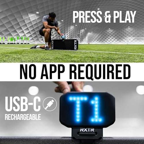 QuickPlay RXTR Pro Coach Soccer Rebounder Board & Smart Reaction Light