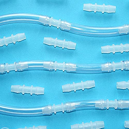 1/2" to 1/4" Hose Barb Reducer Pipe Fittings Adapter Plastic Joint connector Splicer Mender for Aquarium Household Transport Fuel Gas Liquid Air (Pack of 4) - size: 1/2"-1/4"