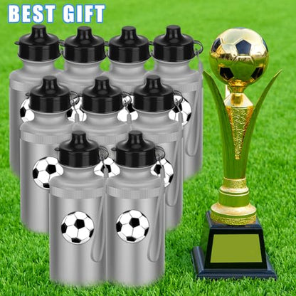 Zubebe 36 Pcs Sports Water Bottles Squeeze Bulk 21 oz | Reusable Plastic Water Bottles with Carry Strap, Back to School Supplies Summer Team Gifts for Students Travel Hiking Cycling - color: Silver Gray