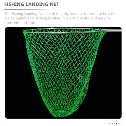 SUPVOX Fishing Landing Net Replacement Head with Thickened Nylon Mesh, Large Portable Catching Net for Outdoor Freshwater Fish, Sturdy Fish Landing Accessory for Anglers