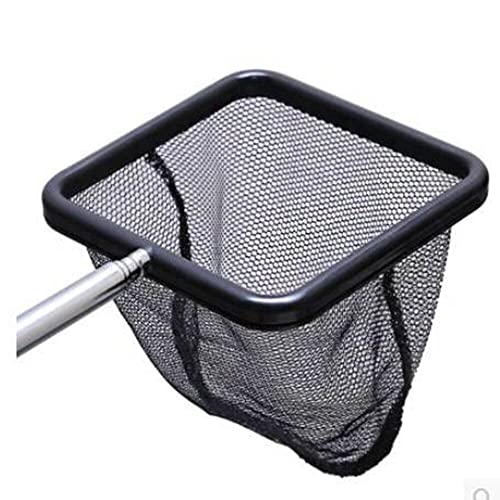 Stainless Steel Fishnet Square Extendable Fish Net High Density Fishnet Applicable to Aquarium Black 1 Pcs Attractive and Fashion