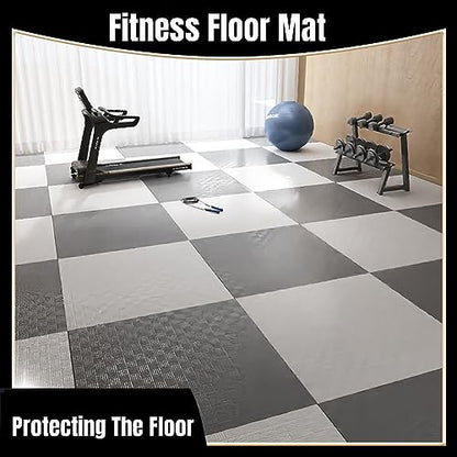 4 Pcs 100x100 CM Puzzle Exercise Mat, EVA Foam Interlocking Tiles for Exercise, Gymnastics and Home Gym, Three Thicknesses(Size:100x100x3cm)