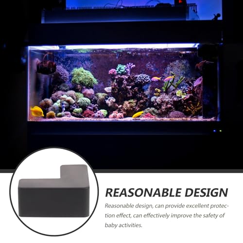 6pcs Silicone Fish Tank Corner Guards Tank Edge Protectors Pet Carrier Corner Bumpers Soft Anti-Collision Covers for Aquarium and Furniture Safety