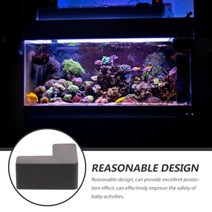6pcs Silicone Fish Tank Corner Guards Tank Edge Protectors Pet Carrier Corner Bumpers Soft Anti-Collision Covers for Aquarium and Furniture Safety