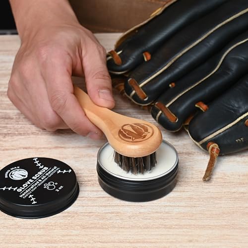 Rhino Wax Complete Baseball Glove Cleaning Kit: Cleaner, Scrub & Brushes