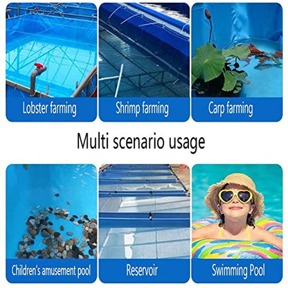 Fish Tank Aquarium Pool Pond with Metal Bracket Large Fold Fish Tank for Breeding Koi Agricultural, Round Pool Above Ground(1X0.6M/470L) - size: 1X0.6M/470L
