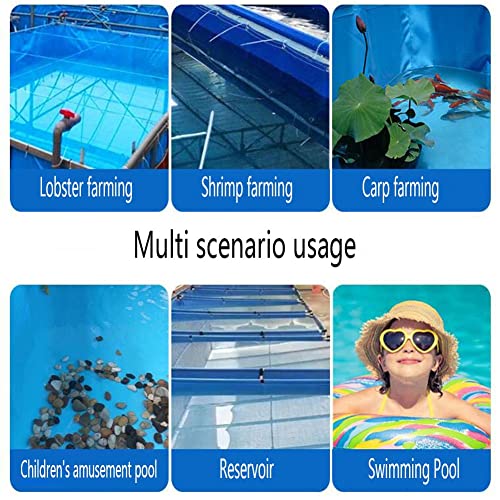 Fish Tank Aquarium Pool Pond with Metal Bracket Large Fold Fish Tank for Breeding Koi Agricultural, Round Pool Above Ground(1.8X1M/2560L) - size: 1.8X1M/2560L