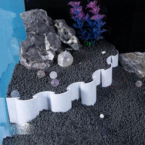 Aquarium Substrate Divider – Fish Tank Fence | Aquarium Accessories Decorative Board | Sand Water Grass Mud Separator | Planted Aquarium-Landscaping Panel for Fish Tank Isolation - style: B