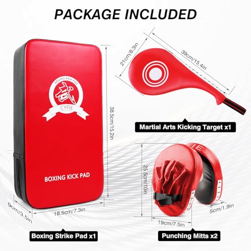 3-in-1 Boxing Training Set, Punching Mitts, Kick Pad and Target Paddle - style: 3 in 1 Boxing Training Equipment