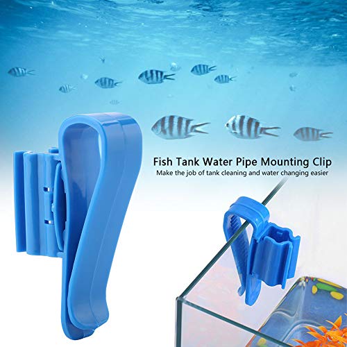 Adjustable Fish Tank Mounting Clamp/Holder, Water Pipe Clamp, Plastic Hose Holder, 2 Pack