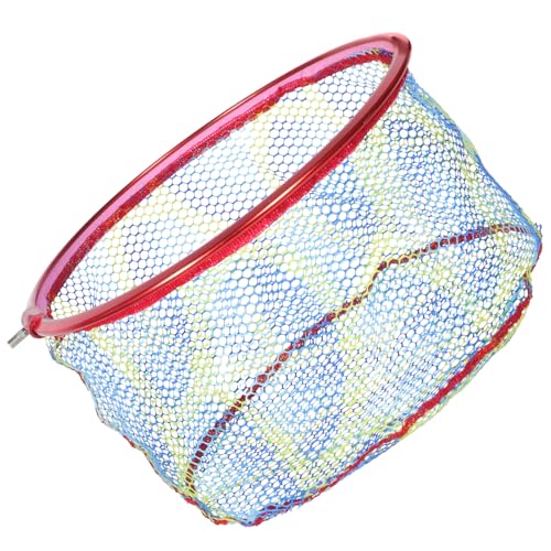 SUPVOX Fishing Net Replacement Head 35cm Diameter X 17cm Deep Portable Mesh Fish Landing Net Accessory for Freshwater and Saltwater Anglers Random Color