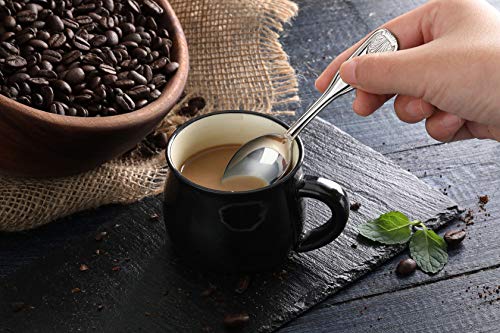 New Star Foodservice Shell Pattern 18/0 Stainless Steel Coffee Spoon, 4.6-Inch, Set of 12, Commercial Grade - size: Coffee Spoon (4.6-Inch)