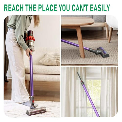 Replacement Extension Wand Tube Compatible with Dyson V15 V11 V10 V8 V7, Quick-Release 28.7-Inch Vacuum Extension Attachment for Daily Home Cleaning, Purple - color: Purple
