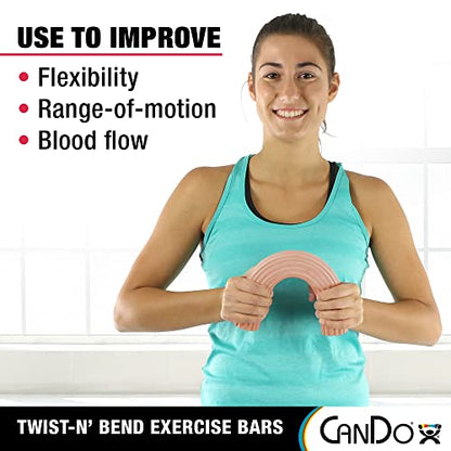 CANDO 10-1510 Tan Twist-n-Bend Hand Exerciser, XX-Light Resistance - style: 1) XX-Soft