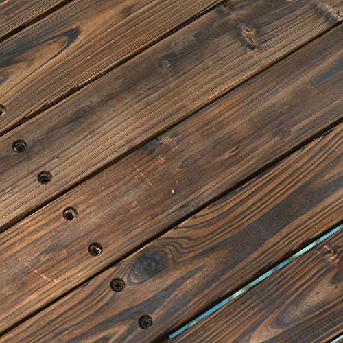 Outsunny 7.5' Wooden Arch Garden Bridge, Safety Rails for Backyard Ponds, Creeks, Streams, Carbonized - color: Carbonized