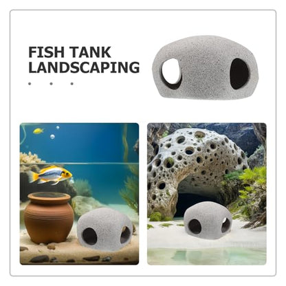 SUPVOX Aquarium Shelter House Small Cave for Fish Tank Porous Hollow Fish Hiding Breeding Tube Decorative for Shrimp and Cichlid in Freshwater Aquariums