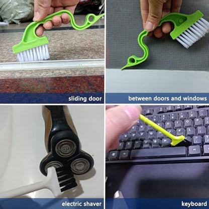 13Pcs Small Cleaning Brush Set, Hard Bristle Crevice Cleaning Brush, Long Handle Household Cleaning Tool Suitable for Cups, Bottles, Teapots, Corners, Sinks, Faucets, Toilets