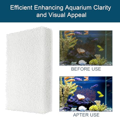 8 Pack Betta Diffusion Chamber Pad Replacement Compatible with Fluval Betta Tank Filter, Aquarium Filter Media for Betta Premium Aquarium 2.6 Gallon