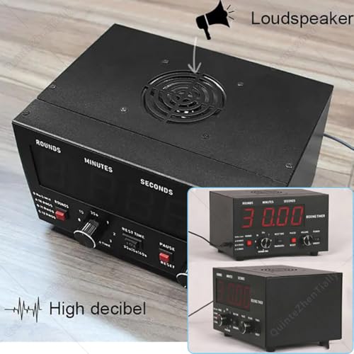 Gym Interval Workout Timer,Professional Interval Boxing Timer,with Led Display,30s-10min Training & 0/30/60s Rest Time,for Gym,MMA,Boxing,Martial Arts Workouts Red - color: Red