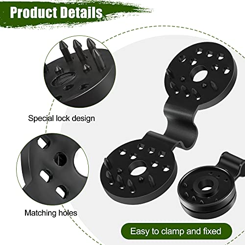 Maitys 40 Pcs Shade Cloth Clips Black Round Plastic Sunscreen Net Clips Heavy Duty Tarp Clip Windproof Awning Clamps for Sunshade Net Gardening Shade Cloth Anti Bird Netting