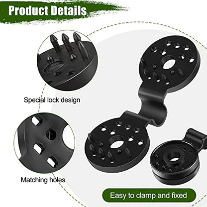Maitys 40 Pcs Shade Cloth Clips Black Round Plastic Sunscreen Net Clips Heavy Duty Tarp Clip Windproof Awning Clamps for Sunshade Net Gardening Shade Cloth Anti Bird Netting