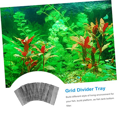 ERINGOGO 10pcs Aquarium Divider Grid Panels Fish Tank Separator for Easy Maintenance Isolation Grate for Compartmentalization