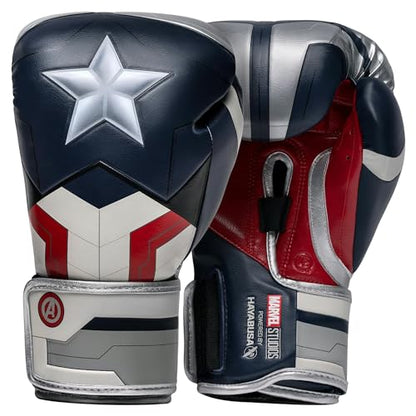 Hayabusa Marvel Hero Elite Boxing Gloves - color: Captain America (Sam Wilson), size: 12oz