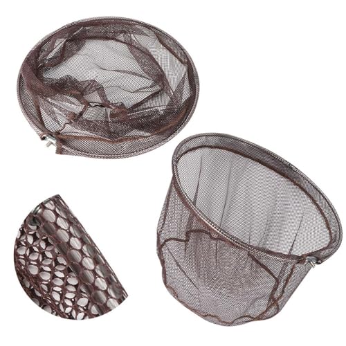 Outdoor Fishing Net Portable Quick Dry Landing Net Foldable Dip Net Replacement for Fishing Gear Tools(40cm)