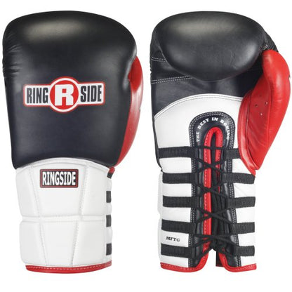 Ringside Lace IMF Tech Boxing Training Sparring Gloves - color: Black, size: 14-Ounce