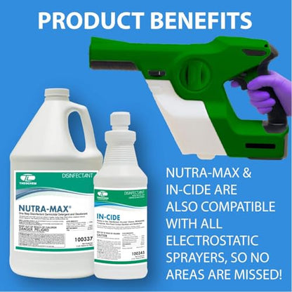 Nutra-Max Hospital Grade Disinfectant Cleaner Concentrate, Makes 32 Gallons