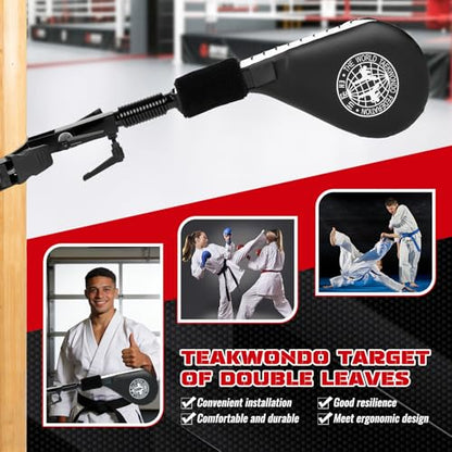 Hands-Free Taekwondo Kick Pads for Martial Arts Training for Tree or Pole