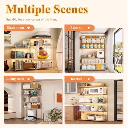 Double-Tier Robot Vacuum Storage Rack, Floor-Standing Hidden Cabinet Tall Side Table Sweeping Robot Storage Shelf, Multifunction Shelves Fish Tank Shelf Sideboard(L60cm/23.6in) - size: L60cm/23.6in