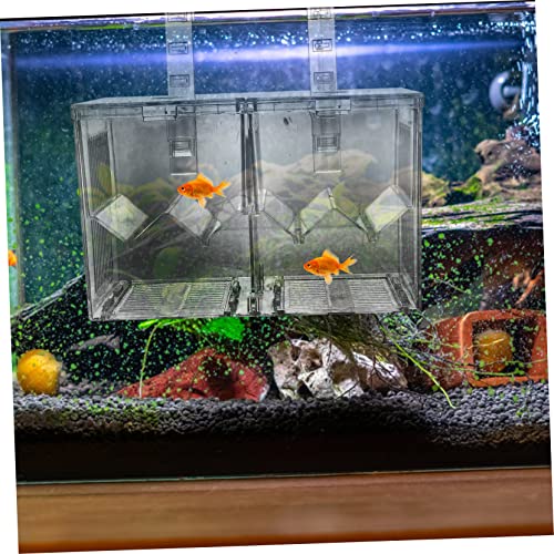 YARNOW Aquarium Isolation Box for Fish Breeding Separation Container Easy Install Breeding Holder to Increase Survival Rate Sturdy Design for Fish Tank Use