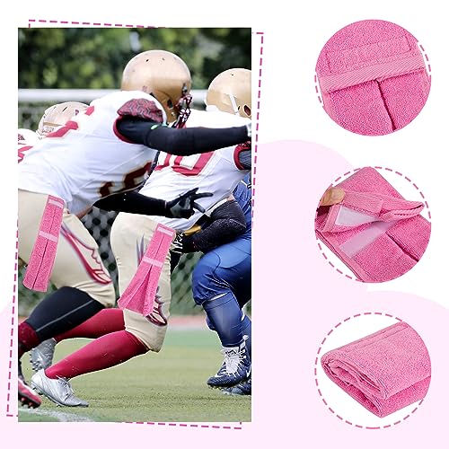 TUYUU Cotton Football Towels Youth Softball Pitching Velcro Sweat - color: Pink