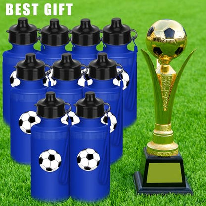 Zubebe 36 Pcs Sports Water Bottles Squeeze Bulk 21 oz | Reusable Plastic Water Bottles with Carry Strap, Back to School Supplies Summer Team Gifts for Students Travel Hiking Cycling - color: Blue