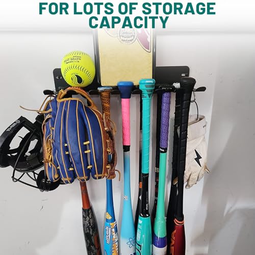 2 PCS Baseball Bat Rack, Holds 16 Bats - size: 2 PCS