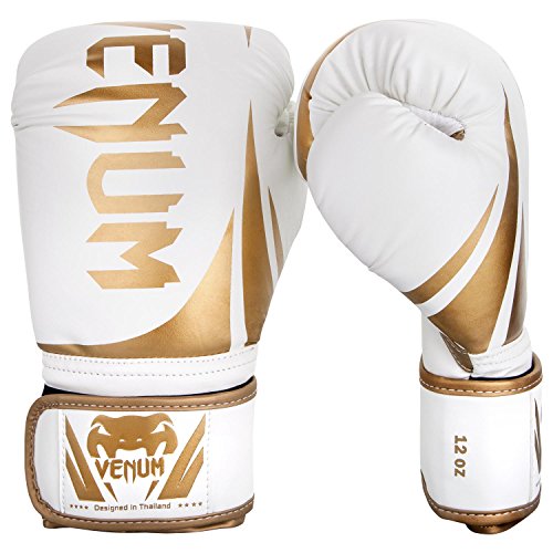 Venum Challenger Boxing Gloves - color: White/Gold, size: 12-Ounce, style: Challenger 2.0